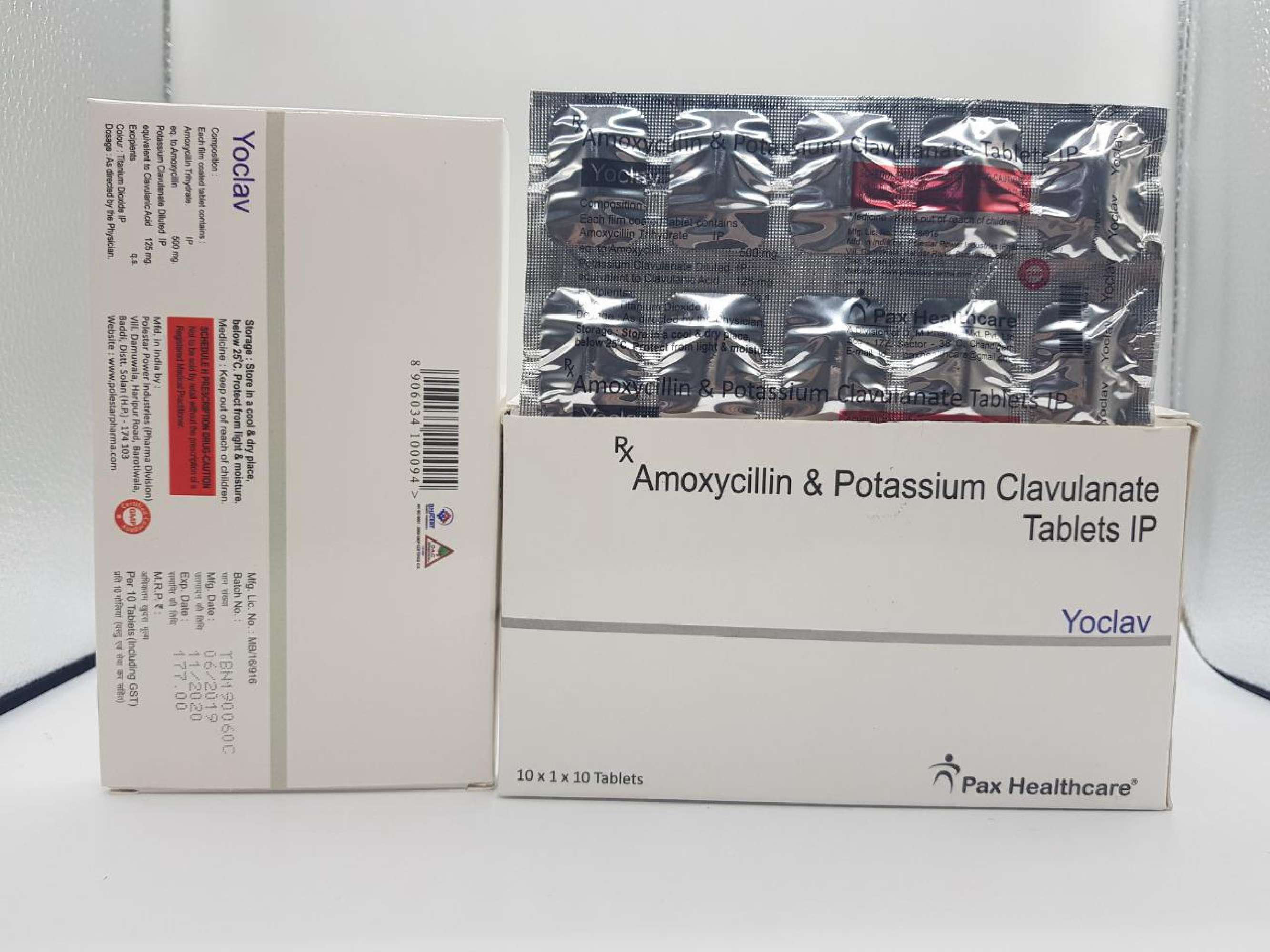 amoxycillin 500 mg +clavulanic acid 125mg