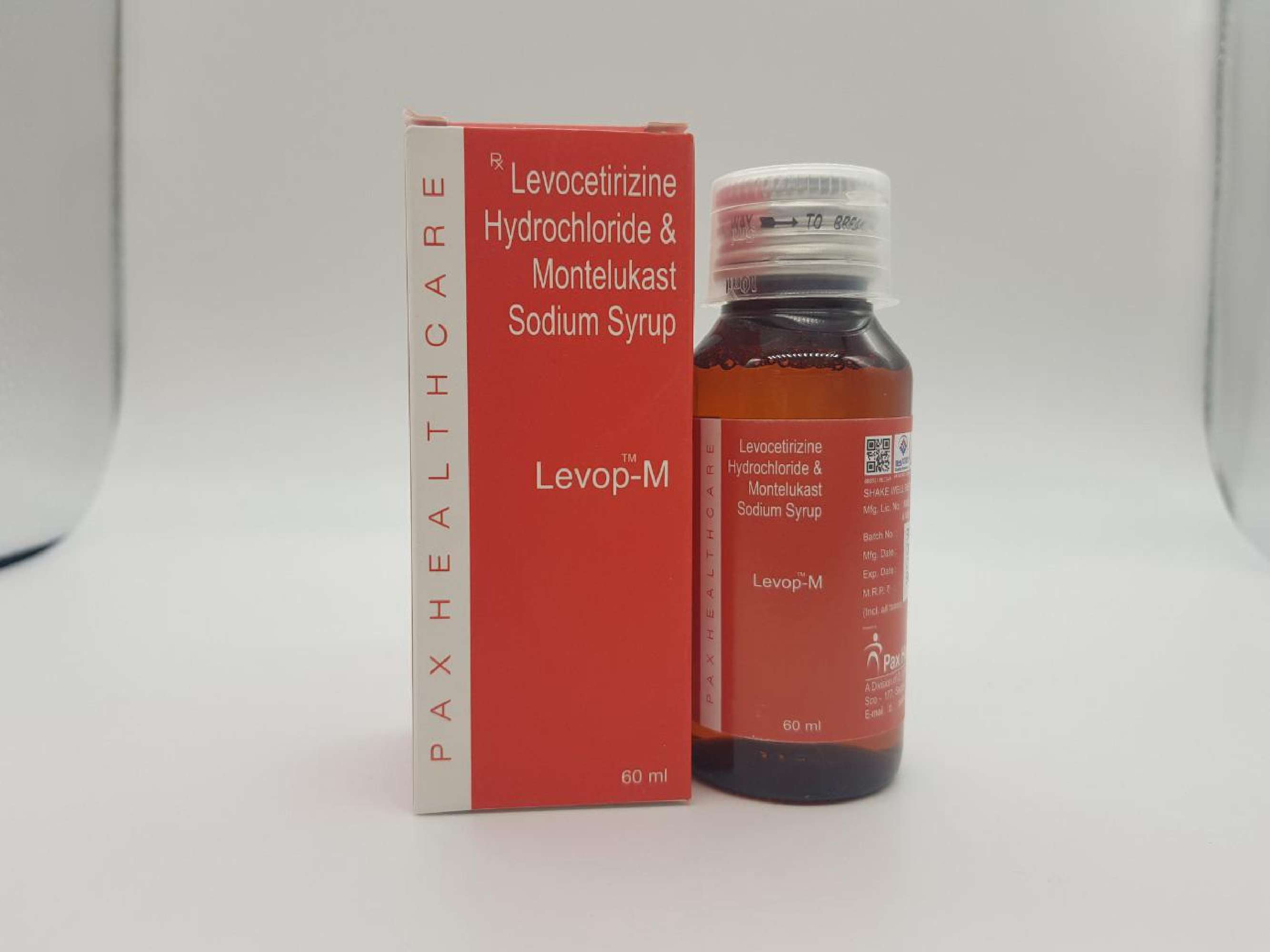 levocetirizine hydrochloride ip 2.5 mg. + montelukast sodium ip eq. to montelukast- 4 mg./5 ml