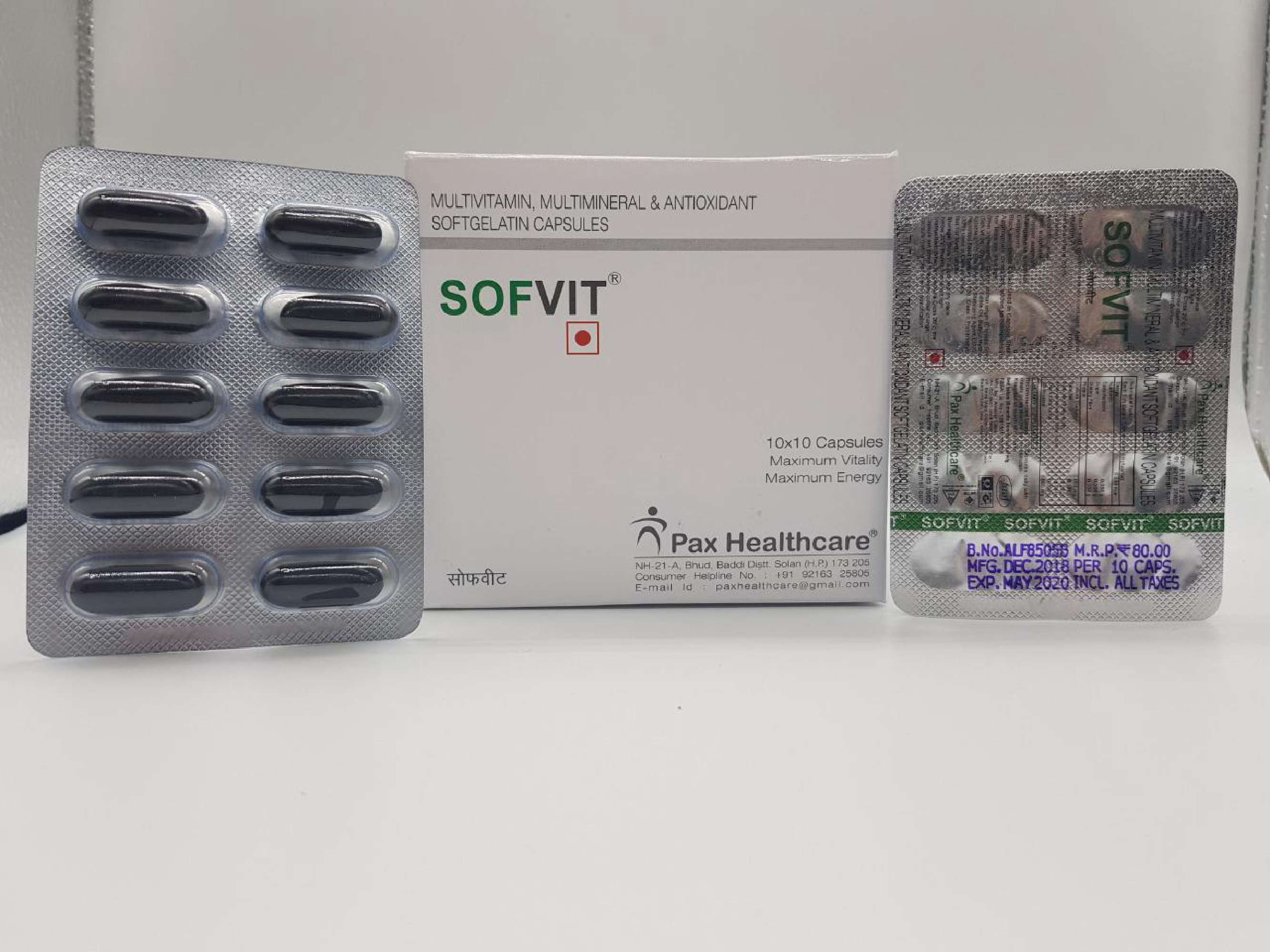 multivitamin, folic acid & multimineral (soft gelatin cap)