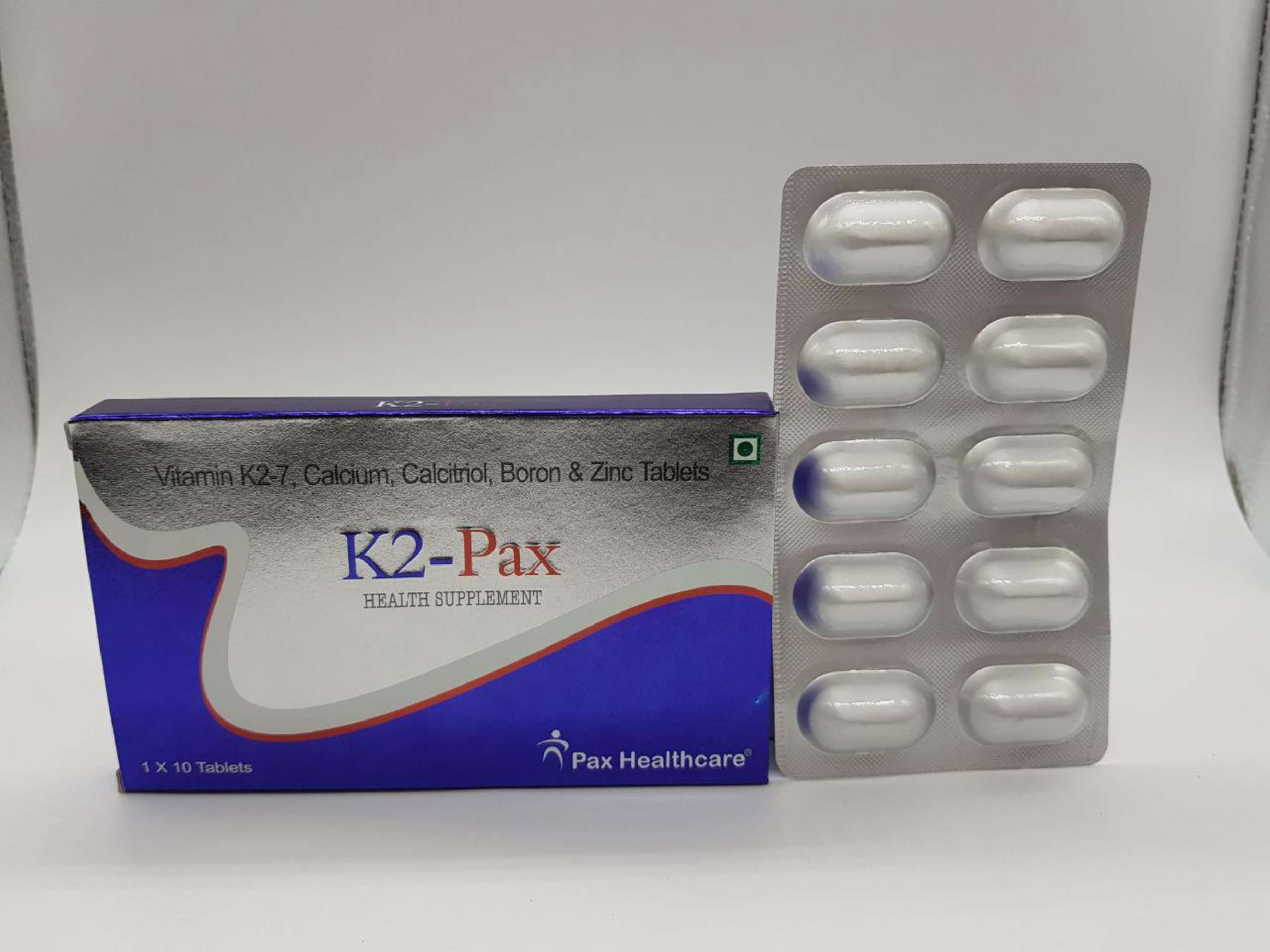 vitamin k2-7  22.5 mcg + calcium carbonate 625 mg(as elemental calcium 250 mg) + calcitriol 0.25 mcg+ boron (as calcium fructo borate ) 500 mcg+ zinc (as zinc sulphate monohydrate)  7.5 mg