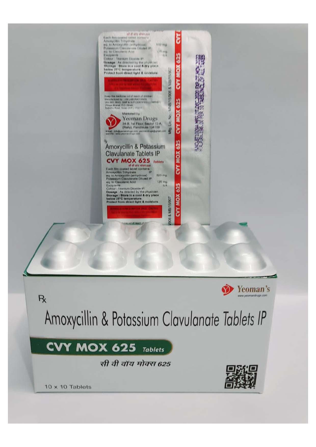 amoxicillin 500mg + potassum clavulanate 125mg