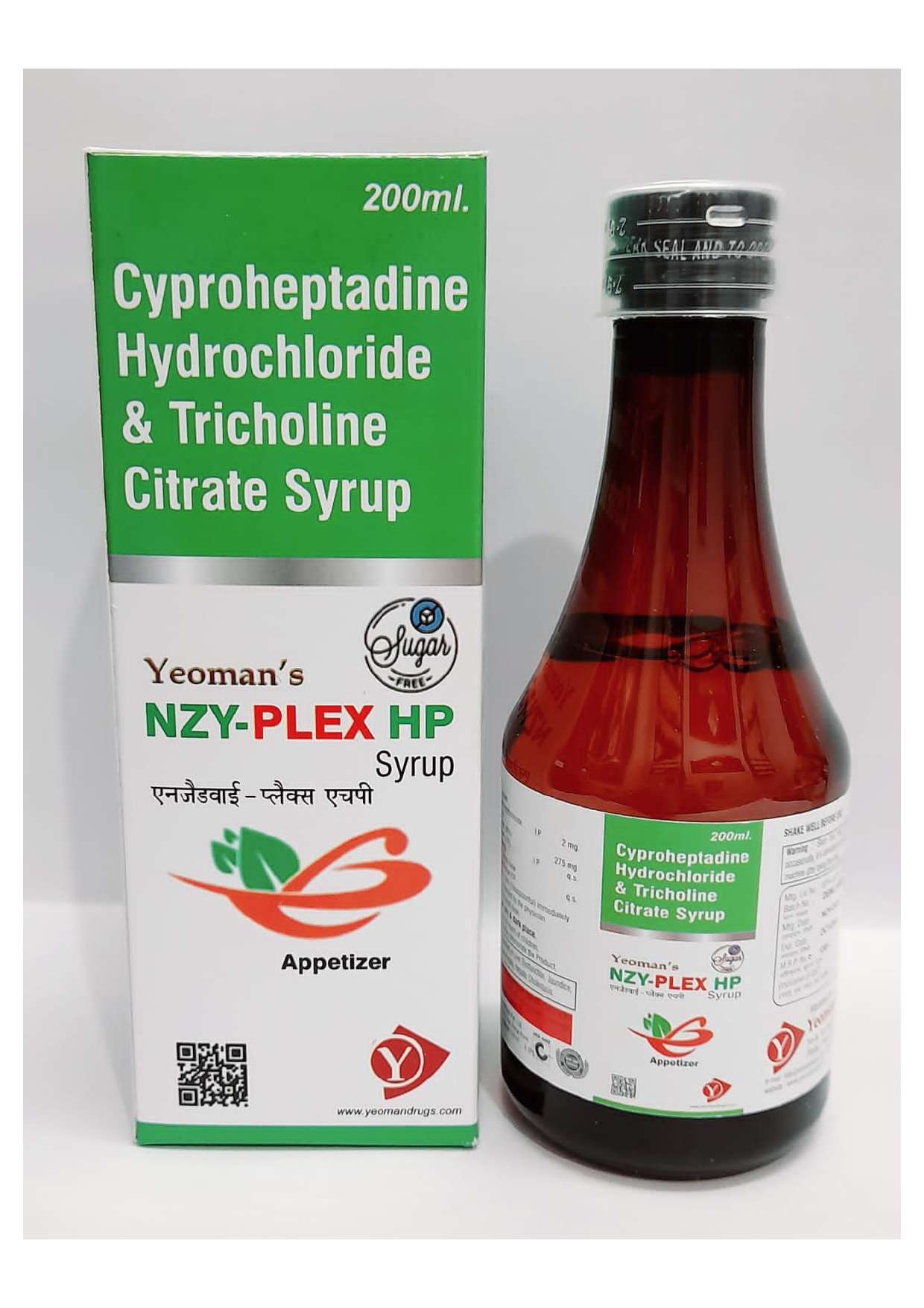 cyproheptadine 2mg. + tricholine 275mg.