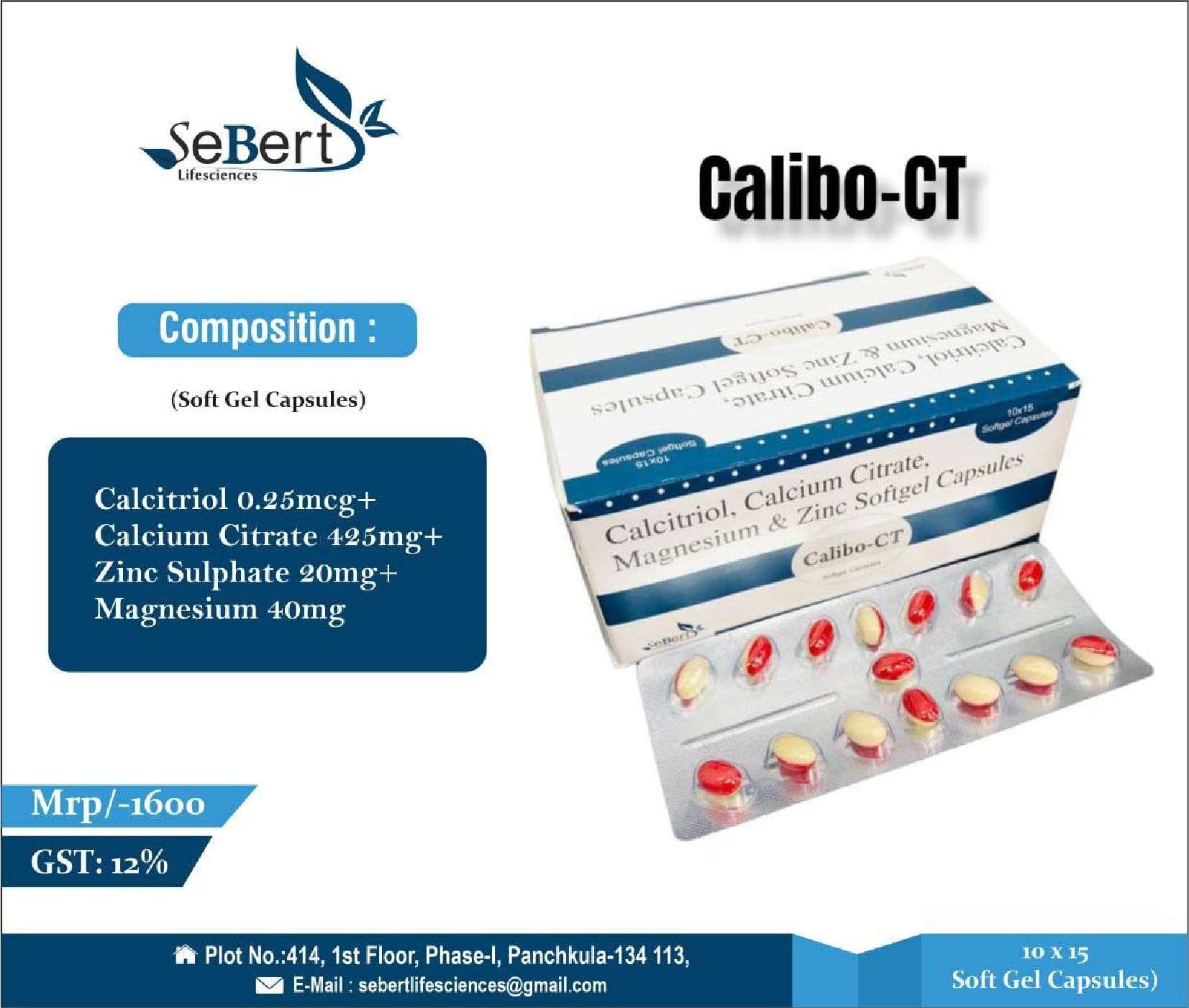 calcitriol 0.25mcg + calcium citrate 425mg + zinc sulphate monohydrate 20mg + magnesium oxide 40mg