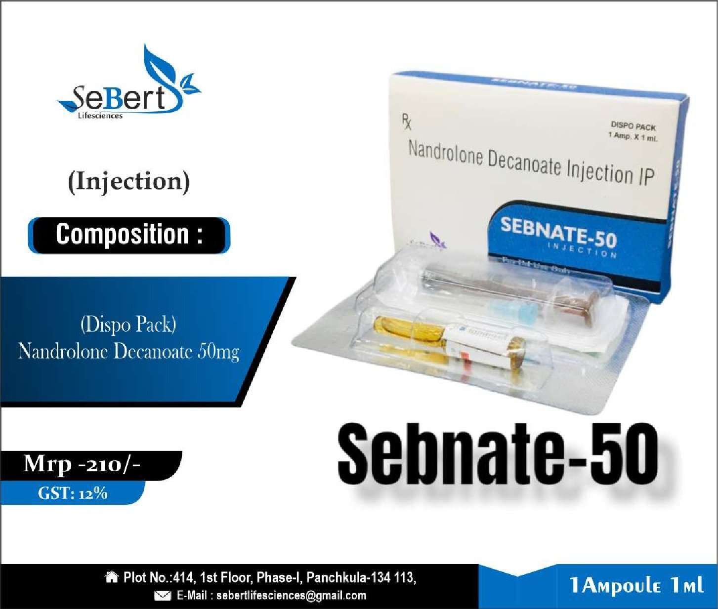 nandrolone decanoate 50mg  (dispo pack)