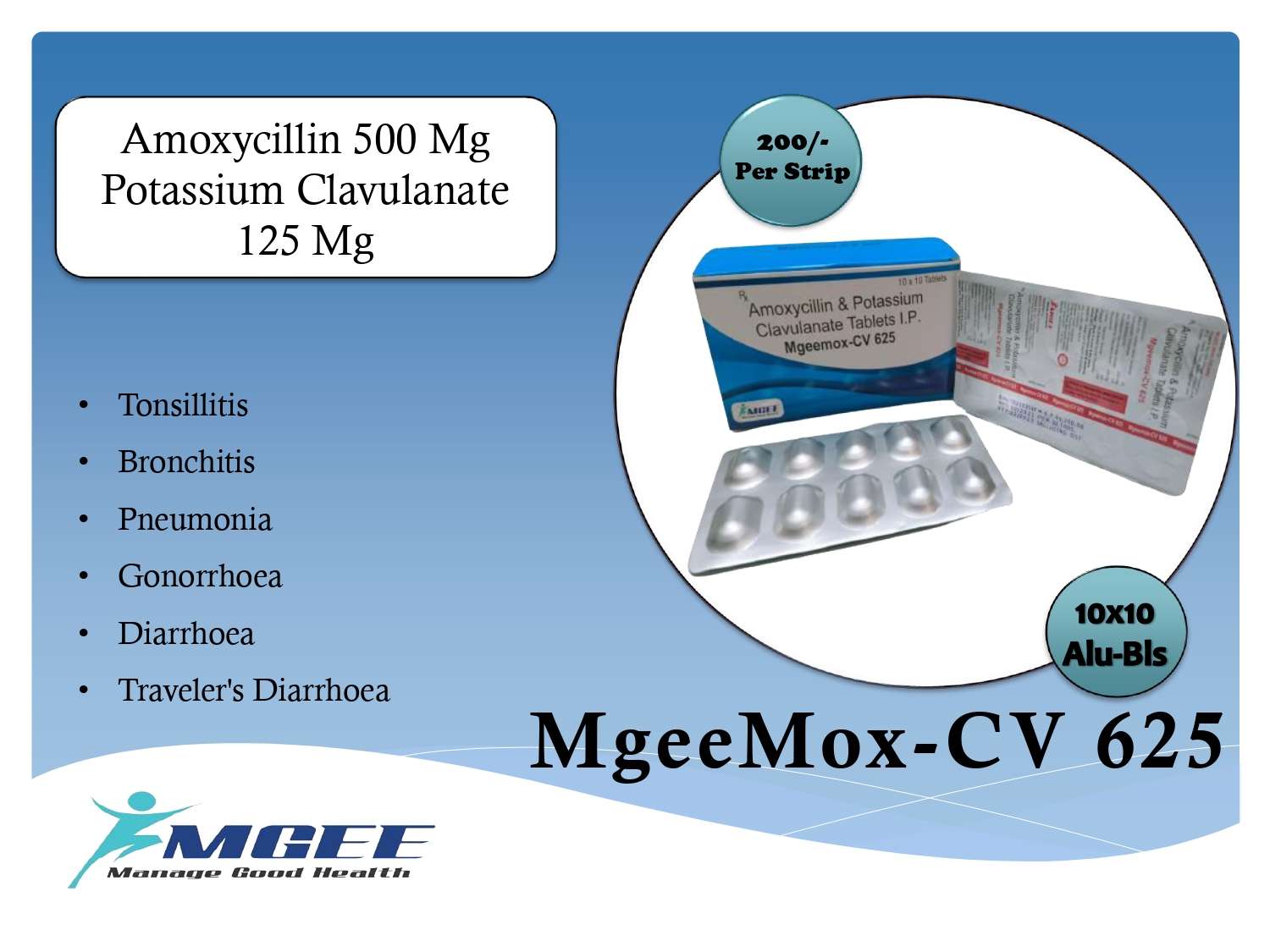 amoxicillin 500mg + potassium clavulanate 125mg