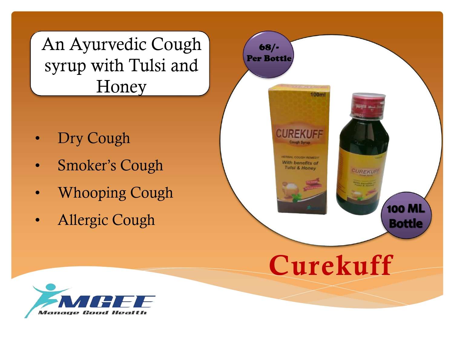 an ayurvedic cough syrup with tulsi and honey