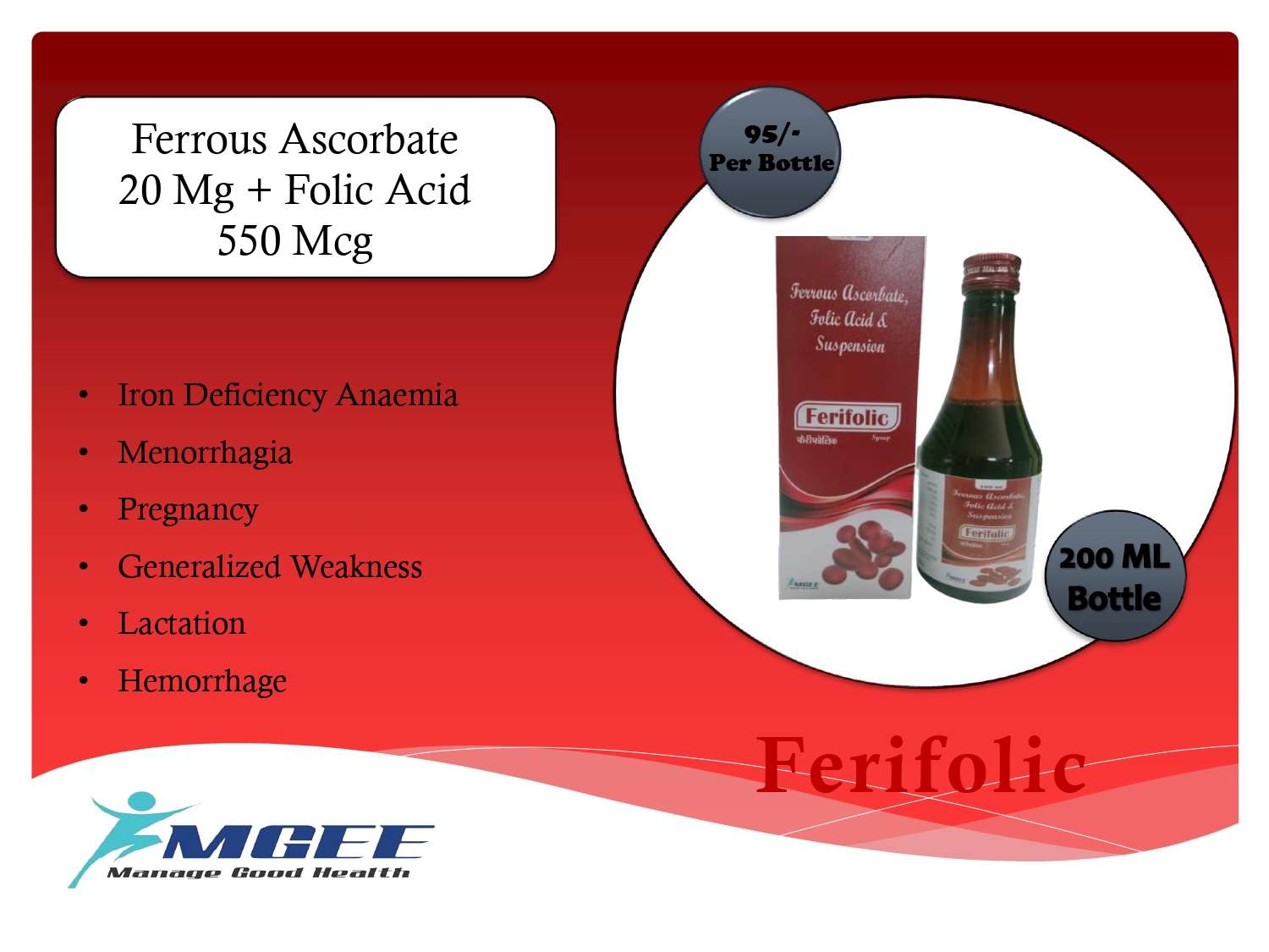 ferrous ascorbate 20 mg + folic acid 550 mcg
