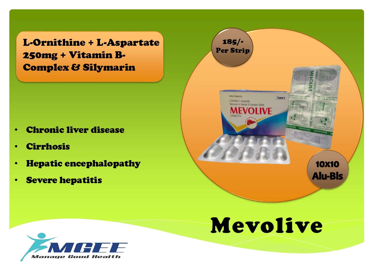 l-ornithine + l-aspartate +silymarin & vitamin b complex tablets