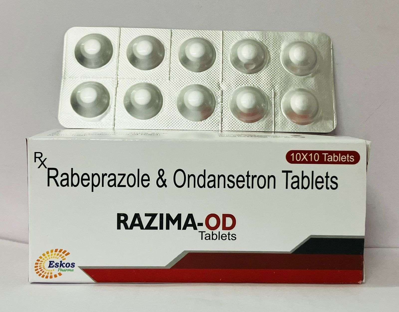 rabeprazole 20 mg + ondanseteron 4 mg