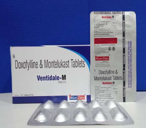 doxofylline 400mg (sustained release) & montelukast 10mg (blister)