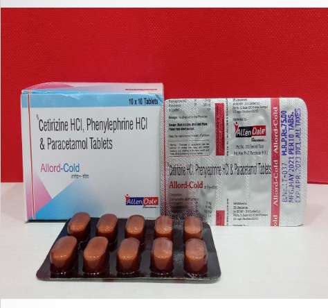 paracetamol 500mg+phenylephrine 10mg+ cetirizine 5mg(blister)