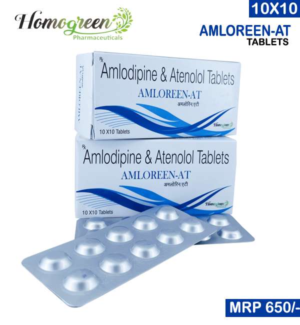 amlodipine 5mg + atenolol 50mg