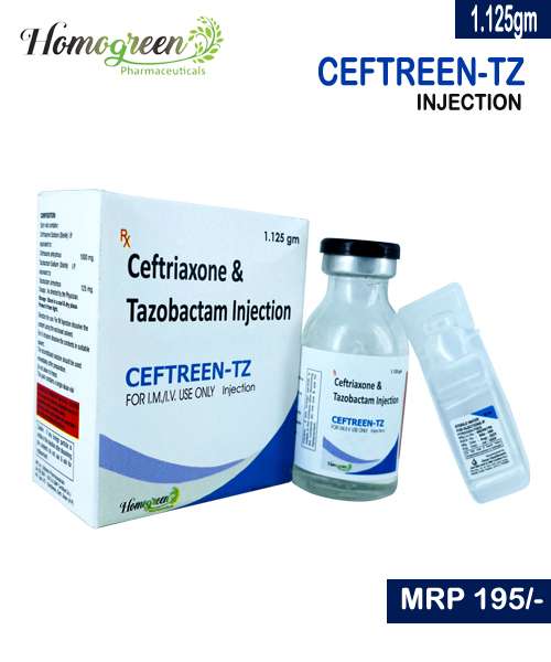 ceftriaxone 1gm+tazobactum 125mg inj