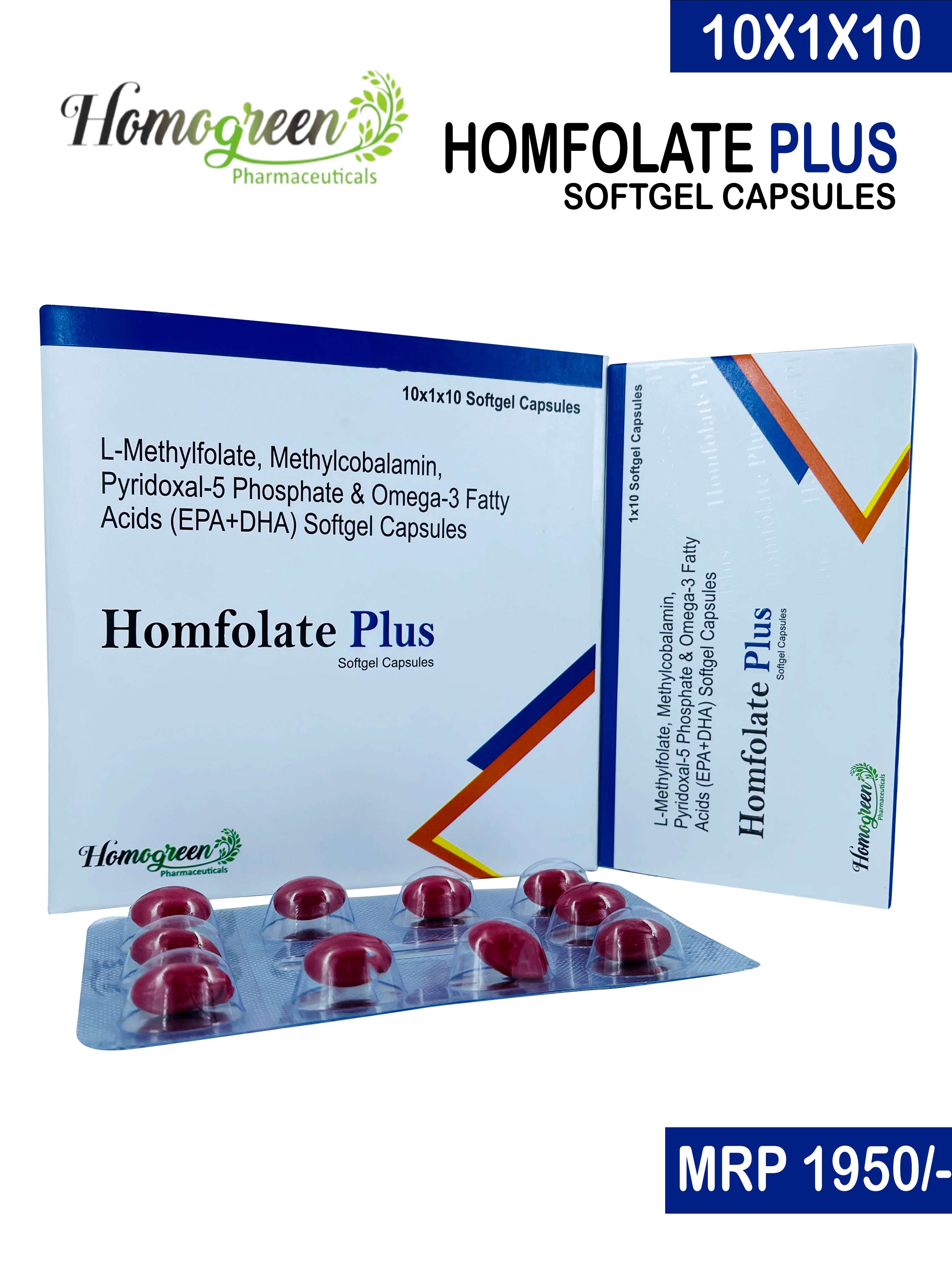 l-methylfolate1mg+ methylcobalamin1500mcg+ pyridoxal-5-phosphate0.5mg+ omega 3 fatty acid (epa 90mg+dha 60mg