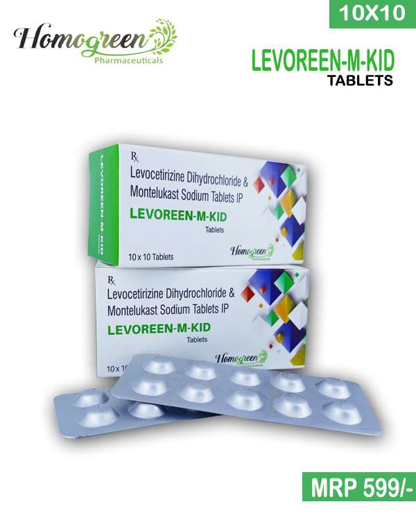 montelukast 4mg + levocitrizine 2.5mg kid