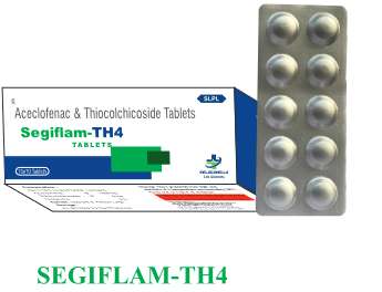 aceclofenac 100mg + thiocolchicoside 4mg tablets