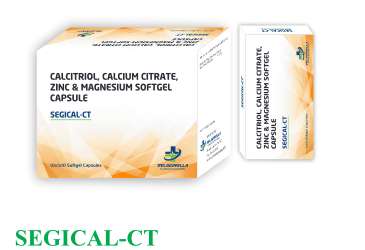 calcium citrate  usp 425mg +calcitrol  ip 0.25mcg + magnesium oxide ip 40mg + zinc sulphate monohydrate ip 20mg softgel capsule