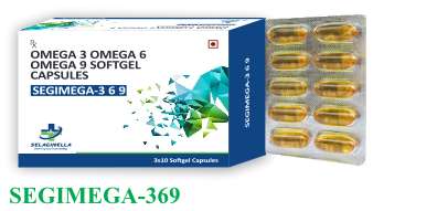 omega-3 (alpha linolenic acid) 1000mg + omega-6 (linolenic acid) 175mg +  omega-9 (oleic acid) 230mg flax seed oil softgel capsule