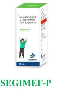 paracetamol 250mg + mefenemic acid 100mg suspension