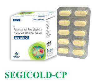 paracetamol 325mg + cetrizine 5mg + phenylepherine 5mg  tablets