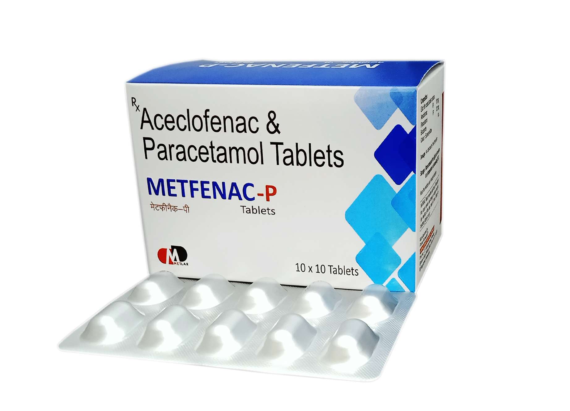 aceclofenac 50 mg + paracetamol 125mg