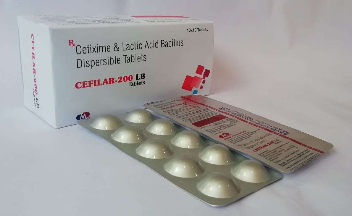 cefixime 200 mg with lactic bacillus