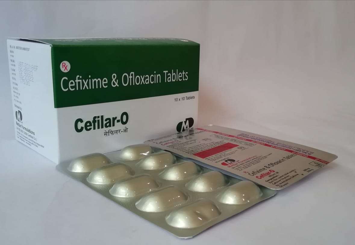 cefixime 200 mg+ofloxacin 200 mg