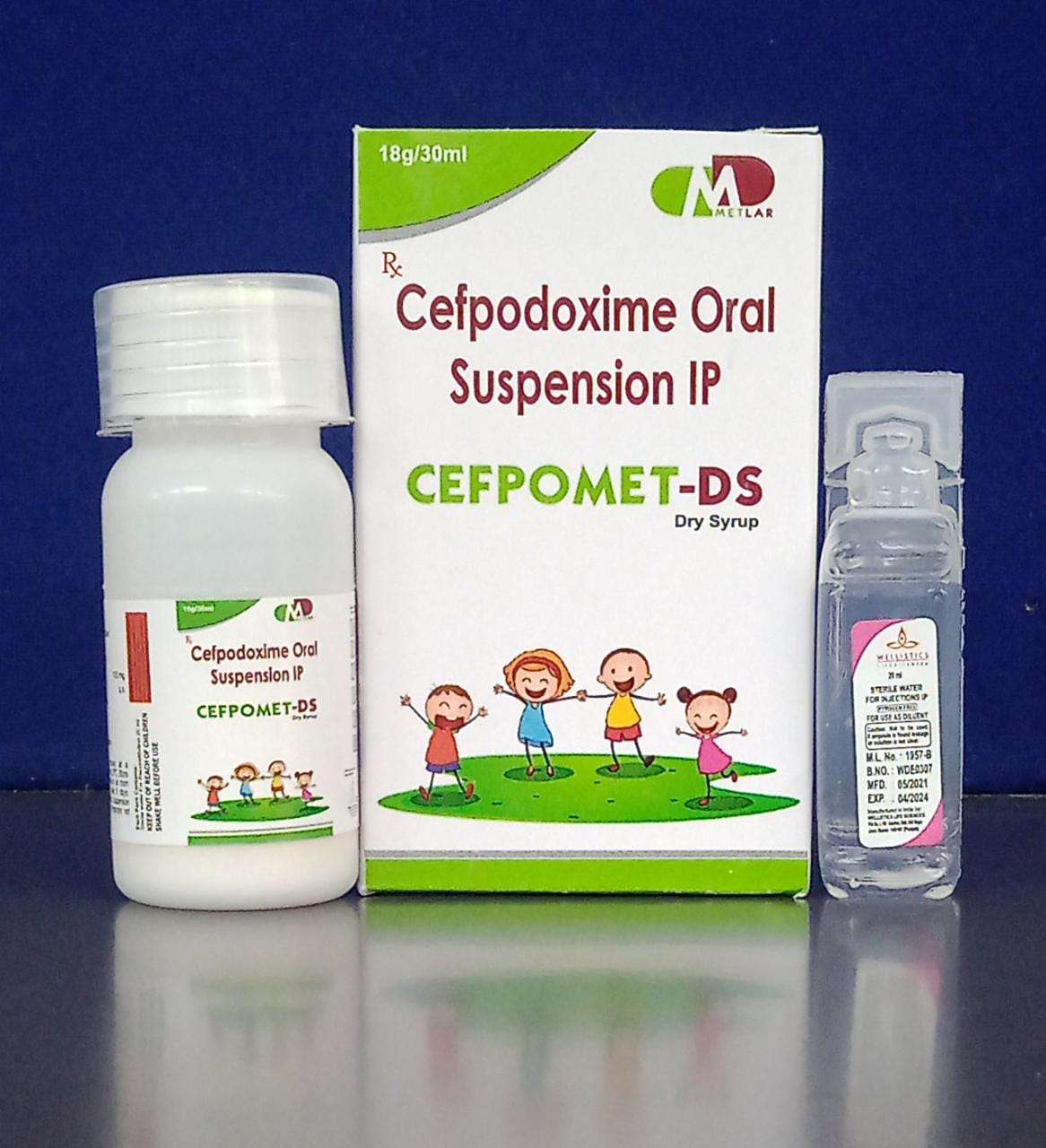 cefpodoxime proxetil 100 mg dry syp/ 5ml(with water)