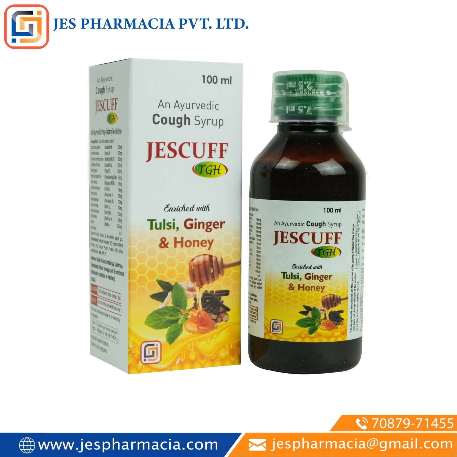 an ayurvedic cough syrup enriched with tulsi, ginger & honey
