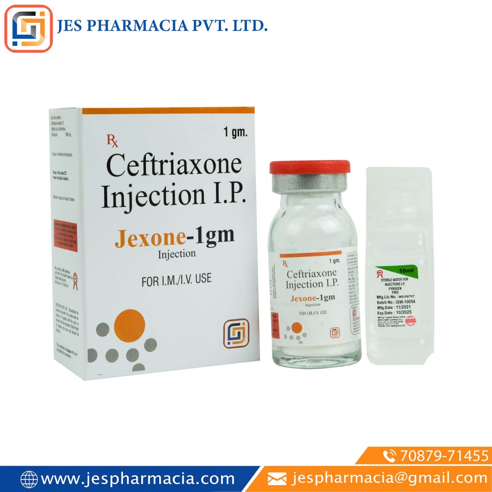ceftriaxone 1 gm   injection