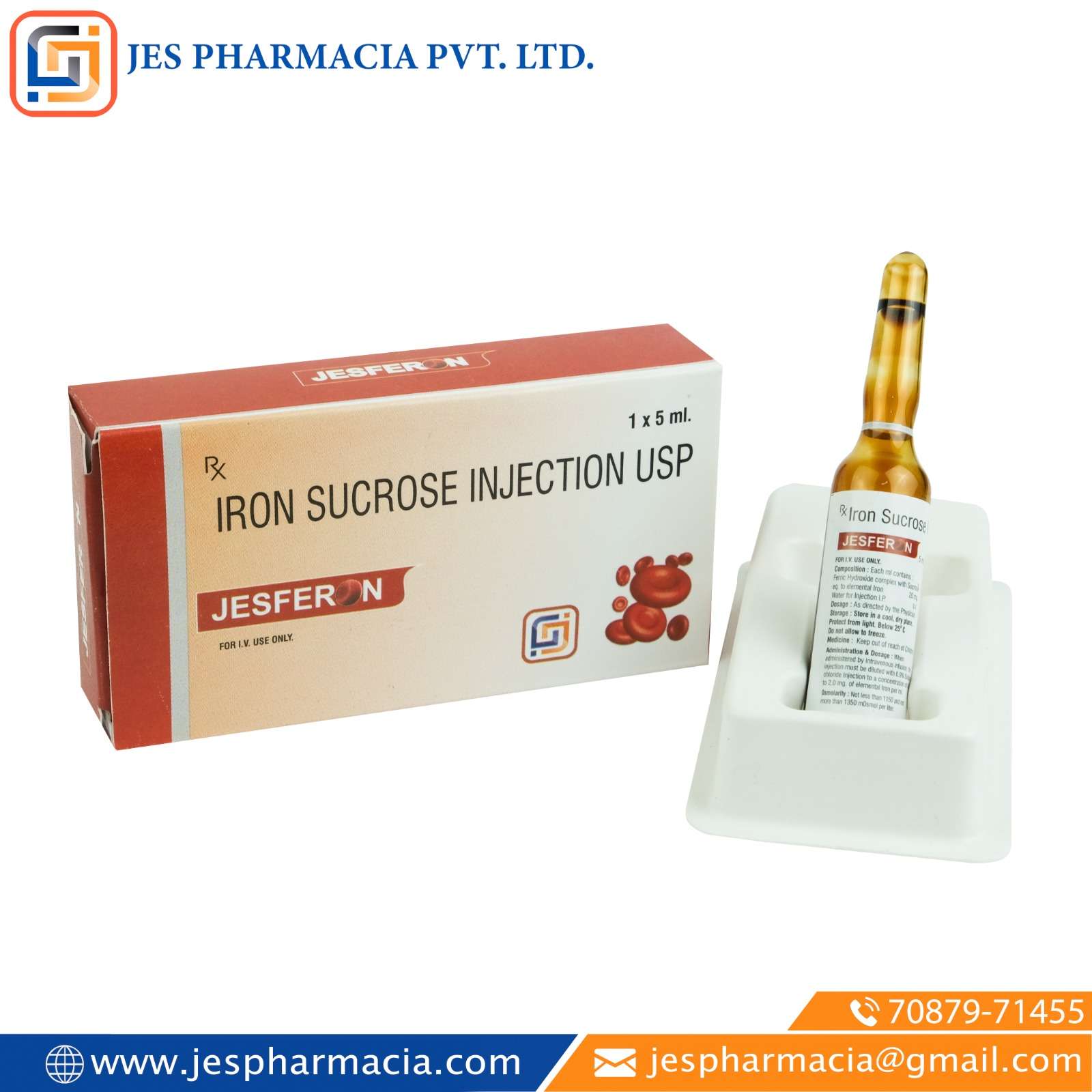 iron sucrose injection 100 mg /5 ml injection