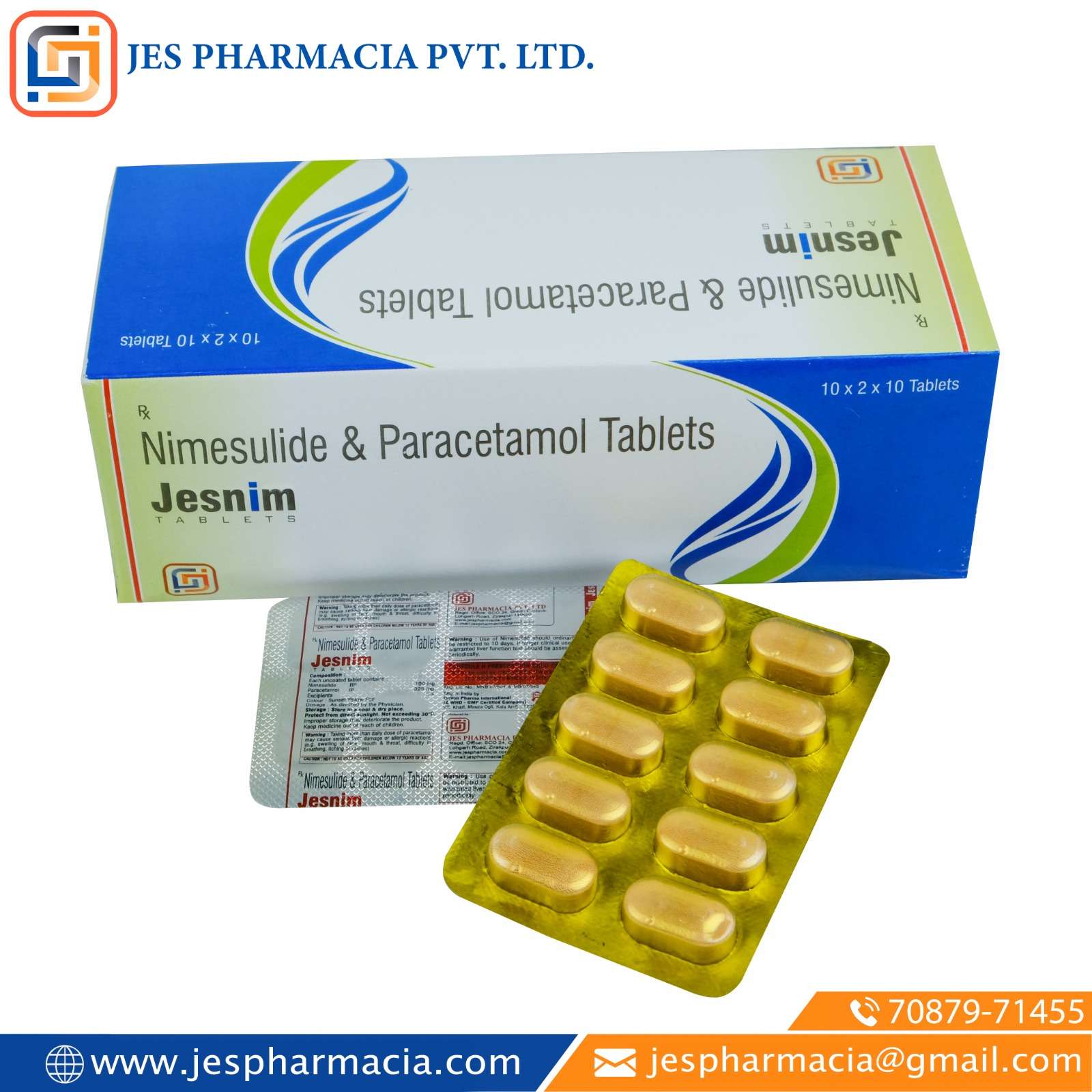 nimesulide 100 mg + paracetamol 325 mg tablet