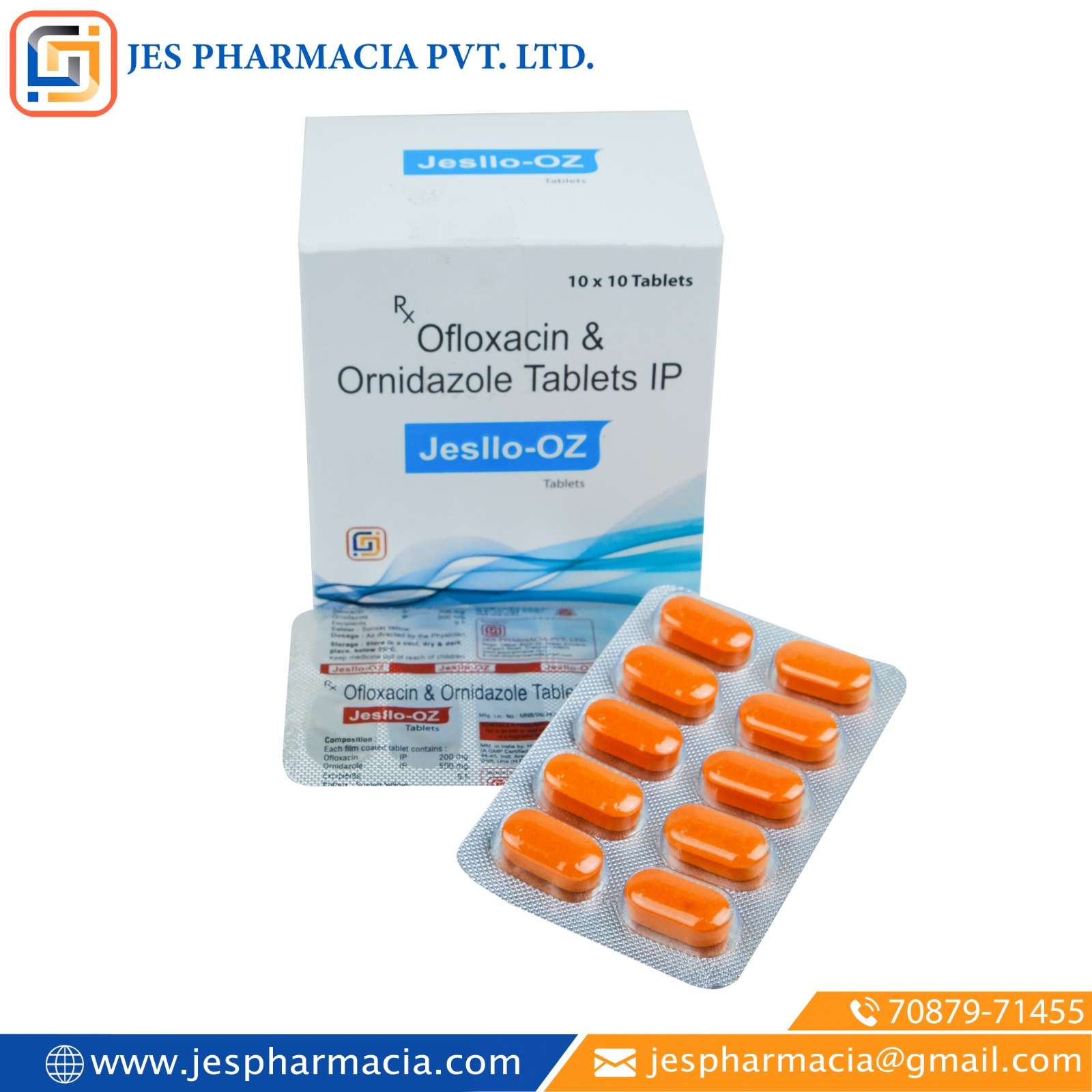 ofloxacin 200 mg + ornidazole 500 mg tablet