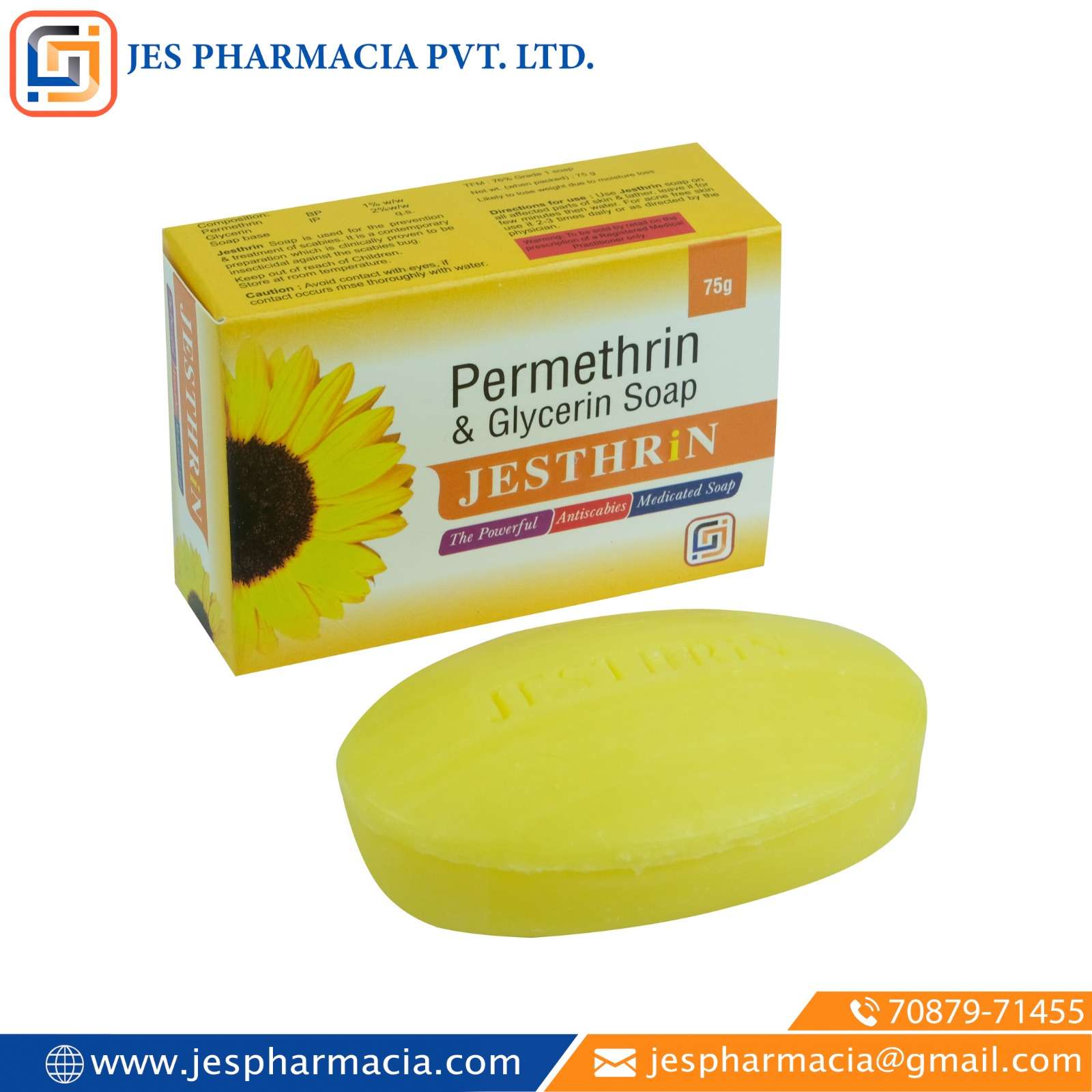 permethrin 1% w/w+ glycerine 2% w/w soap