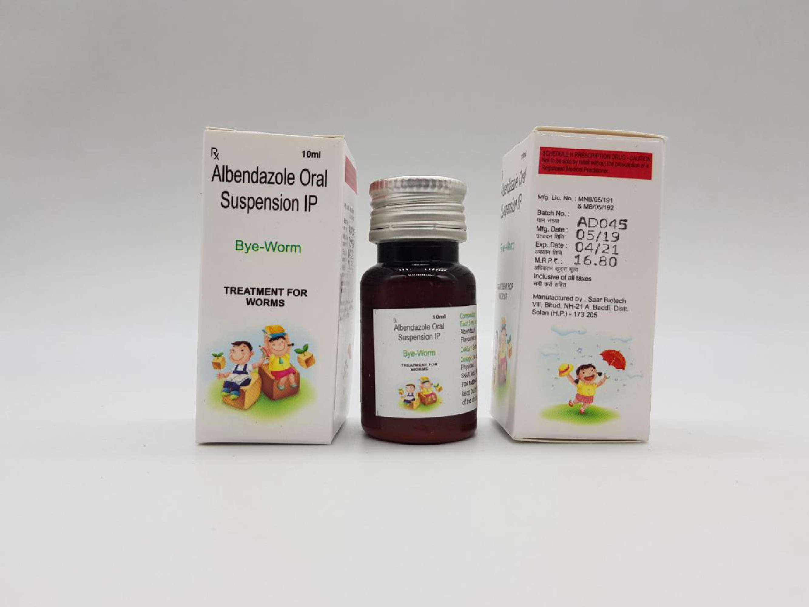 albendazole 200 mg/ 5 ml