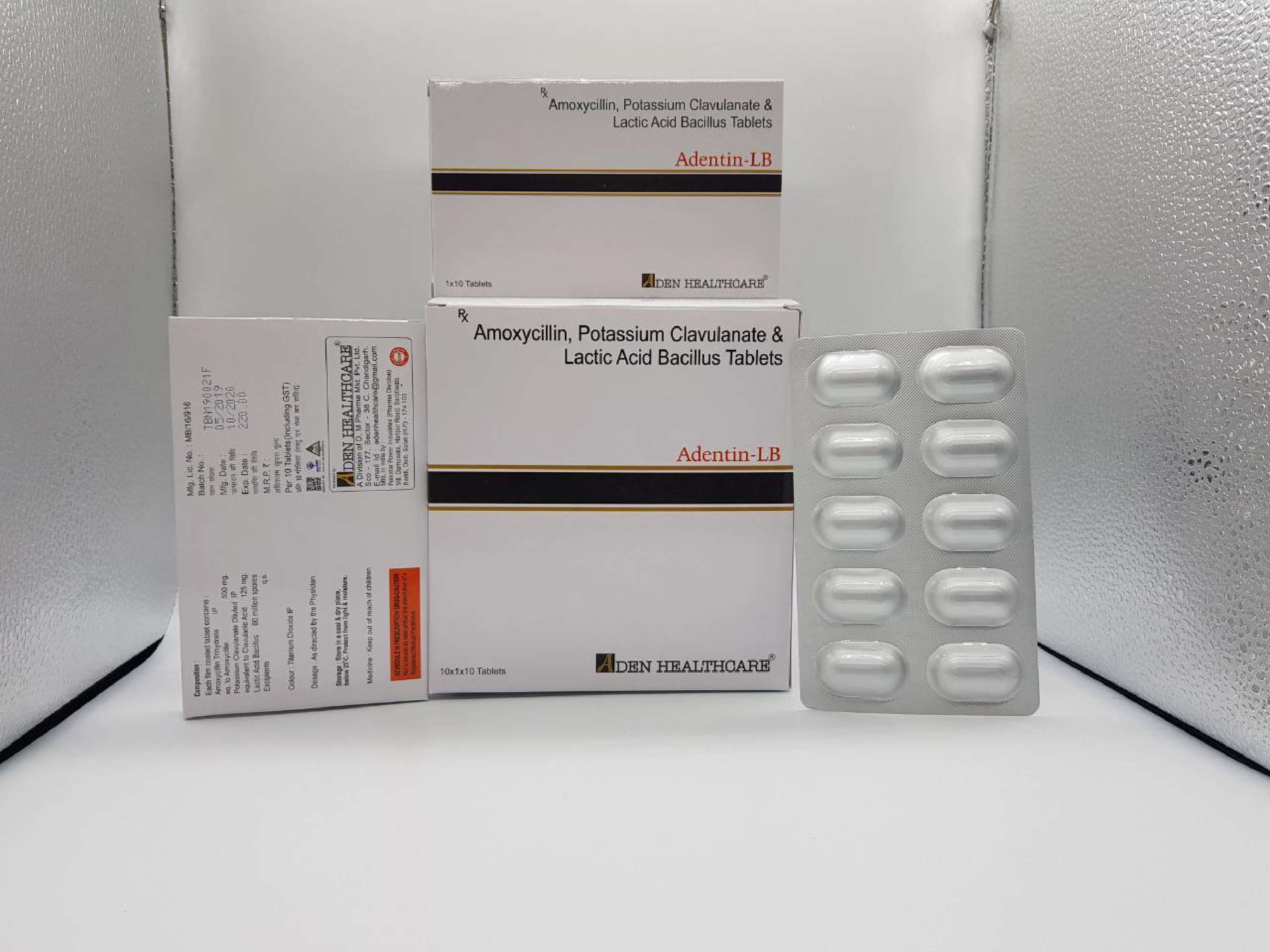 amoxycillin 500mg + clavulanate 125 mg  +lba 60 milion spores