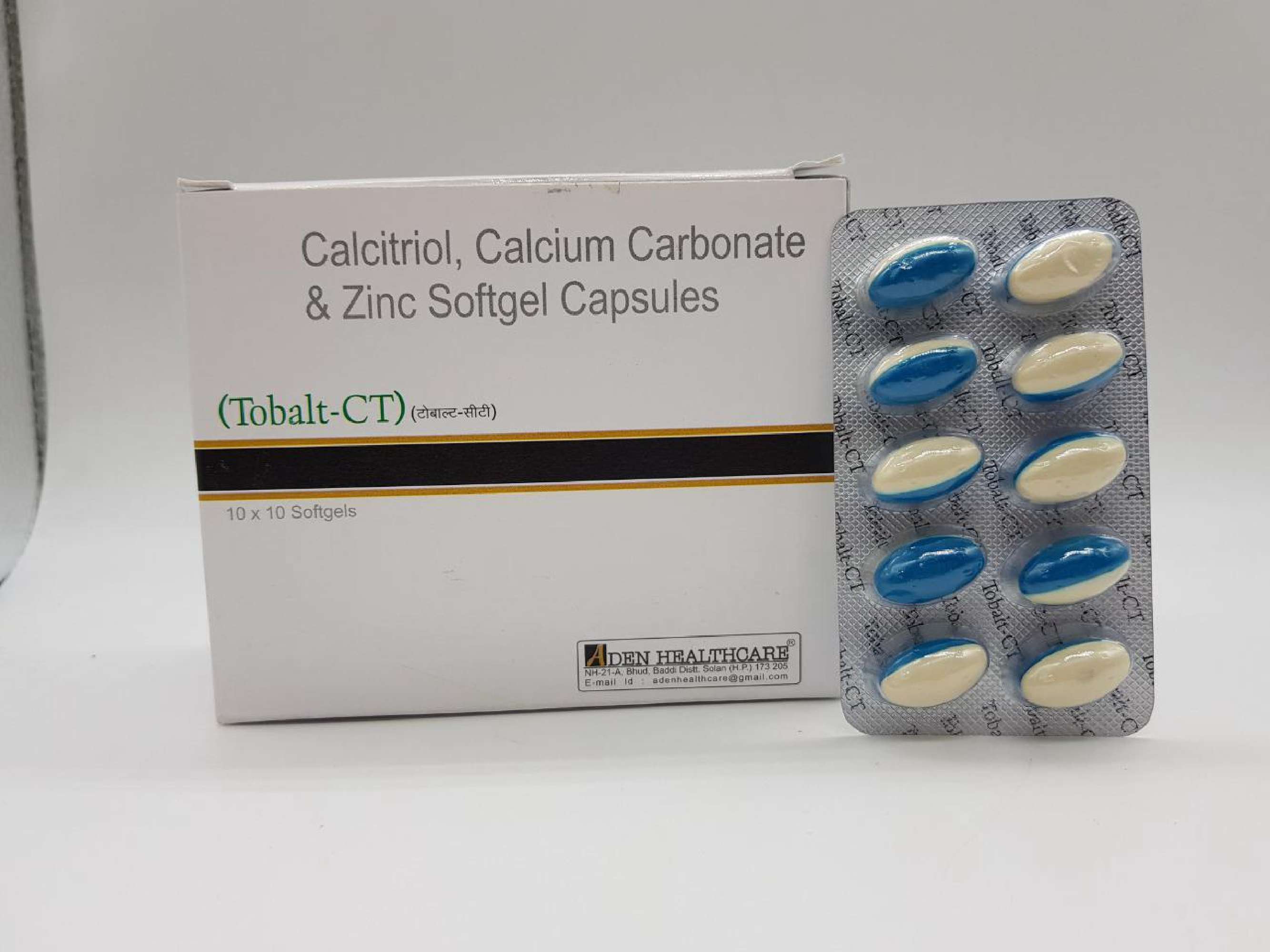 calcitriol ip .25 mcg + calcium carbonate ip 500 mg (equivalent to elemental calcium 200 mg)+zinc usp 7.5 mg