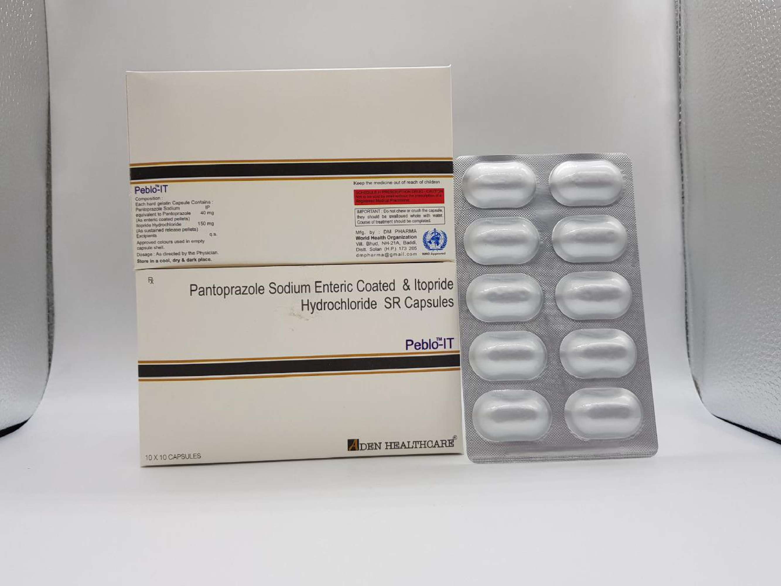 pantoprazole 40 mg+ itopride 150 mg