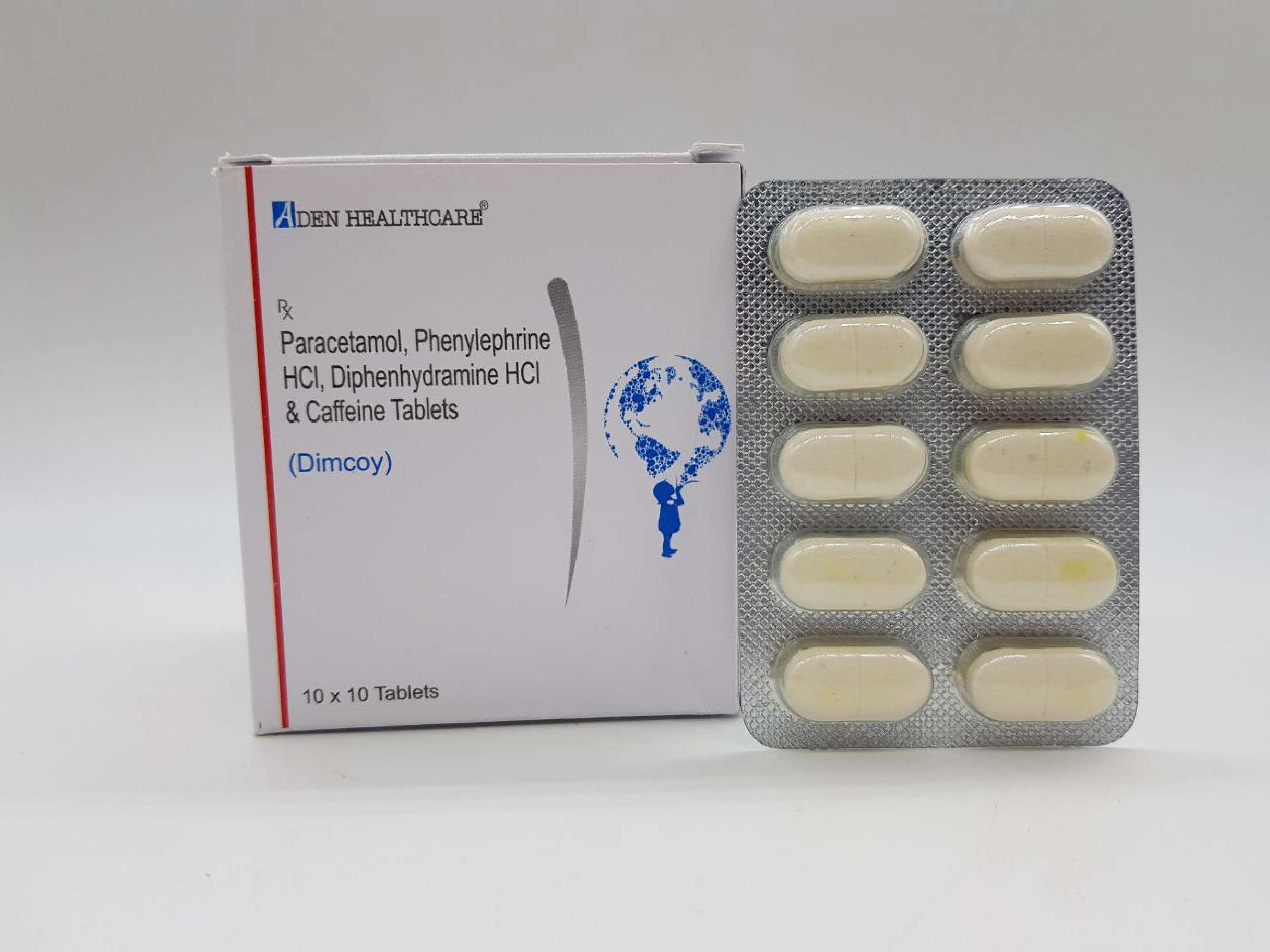 paracetamol 325 mg ip phenylephrine hydrochloride  5 mg ip diphenhydramine hydrochloride 25 ip   caffeine(anhydros)30mg