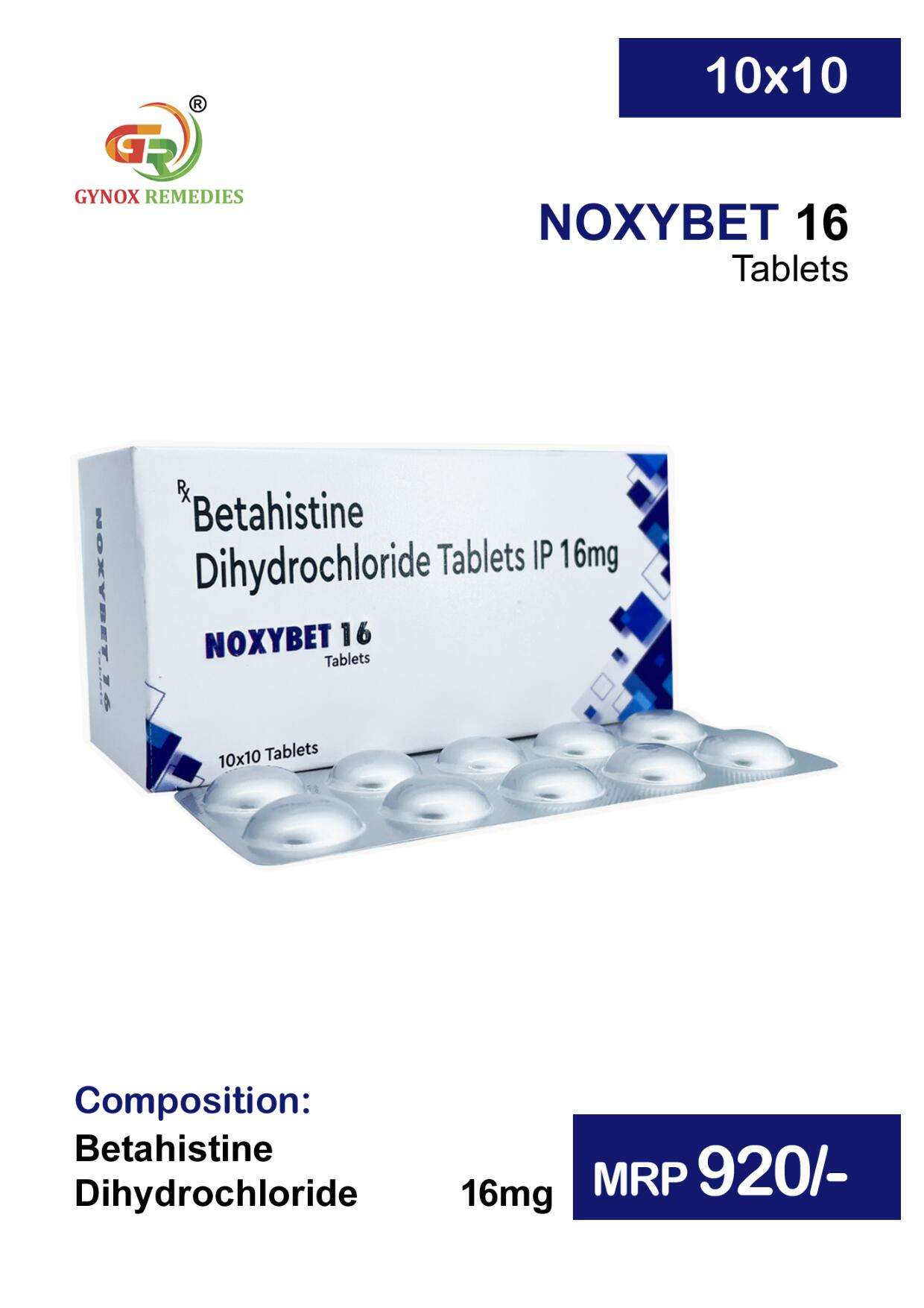 betahistine dihydrochloride 16mg