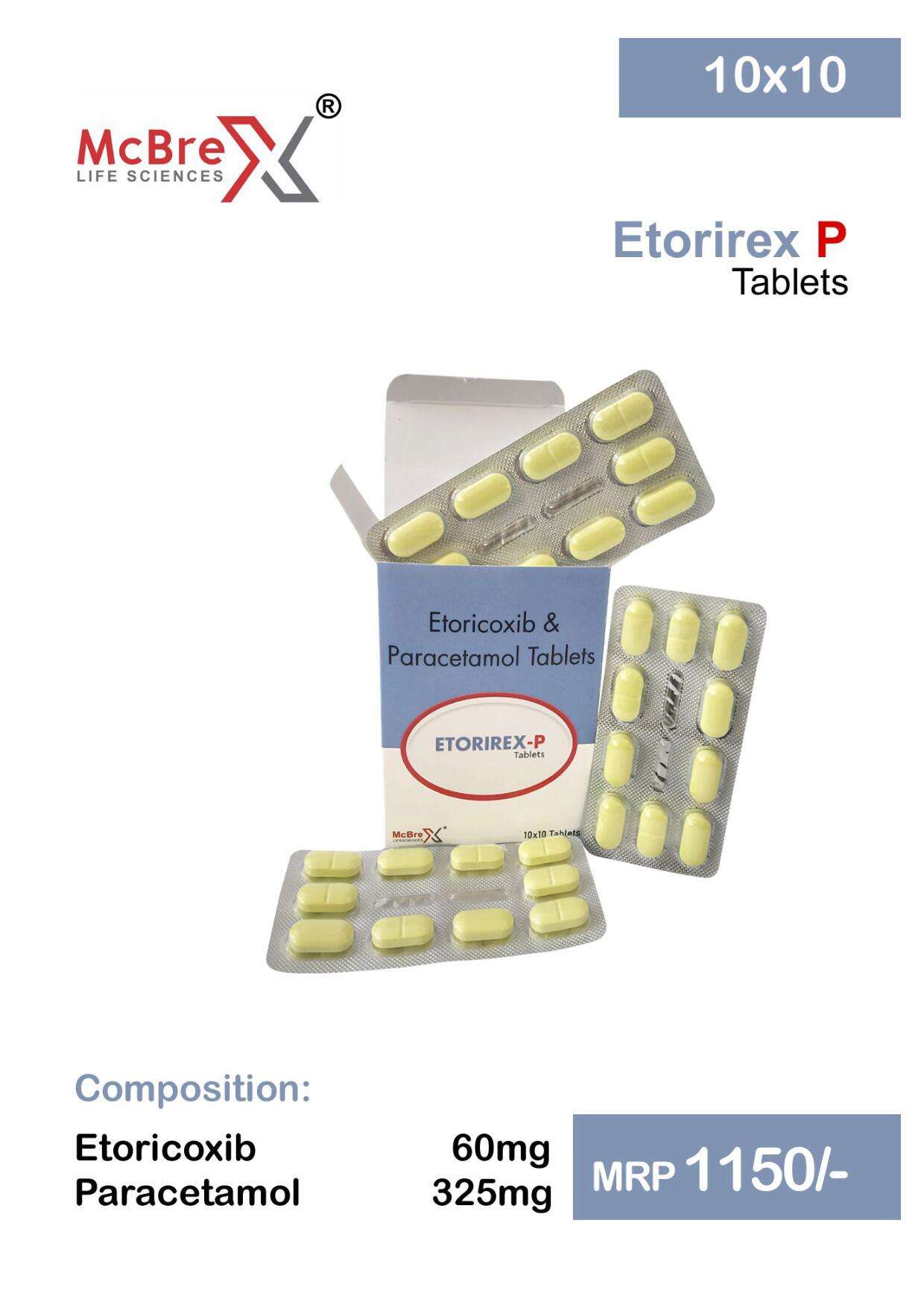etoricoxib 60mg + paracetamol 325mg