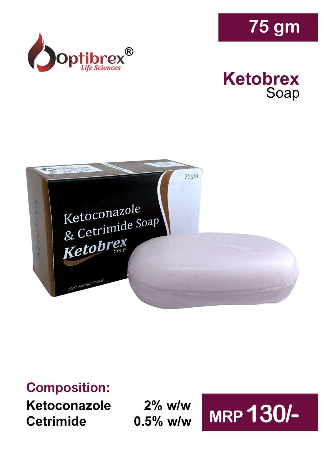 ketoconazole 2% w/w + cetrimide0.
5% w/w soap