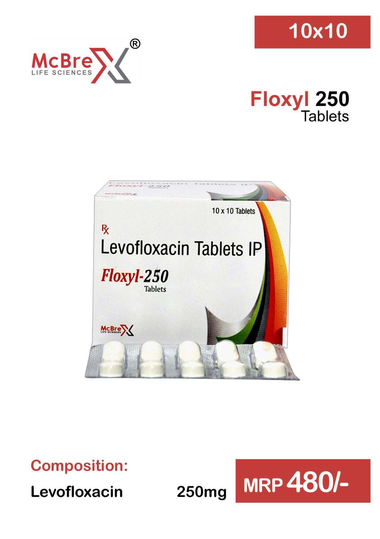 levofloxacin 250mg tab.