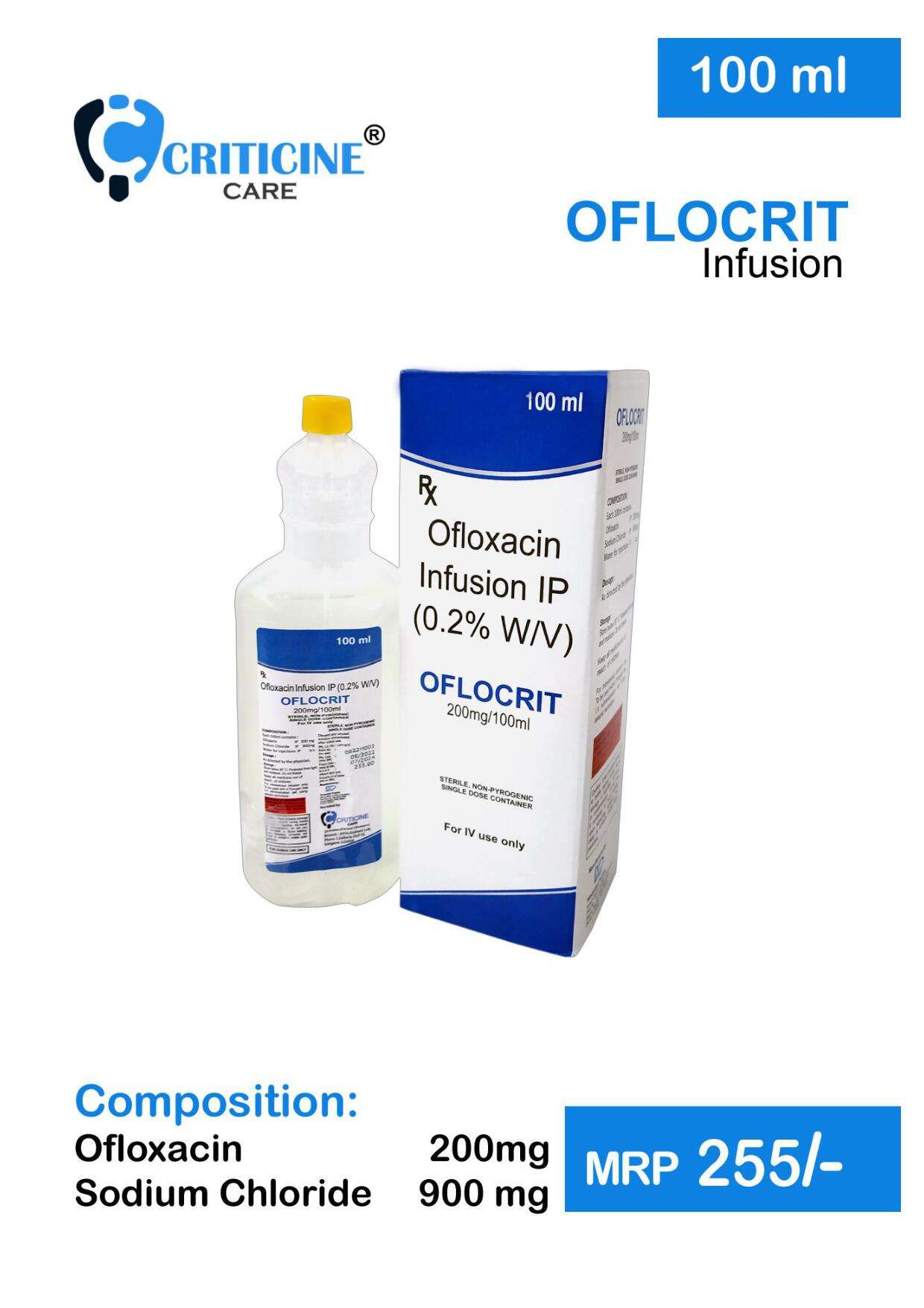 ofloxacin 200mg+ sodium chloride 900mg
