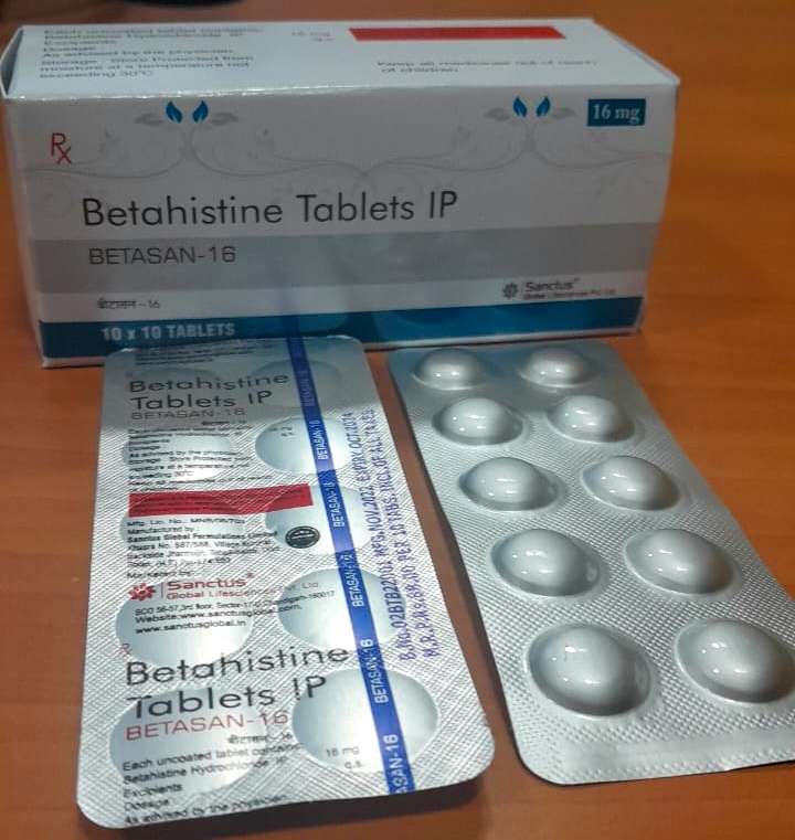 betahistine  ip 16 mg