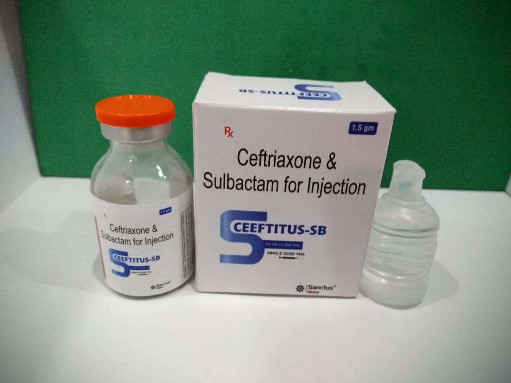 ceftriaxone sodium 1000mg & sulbactam 500mg injection