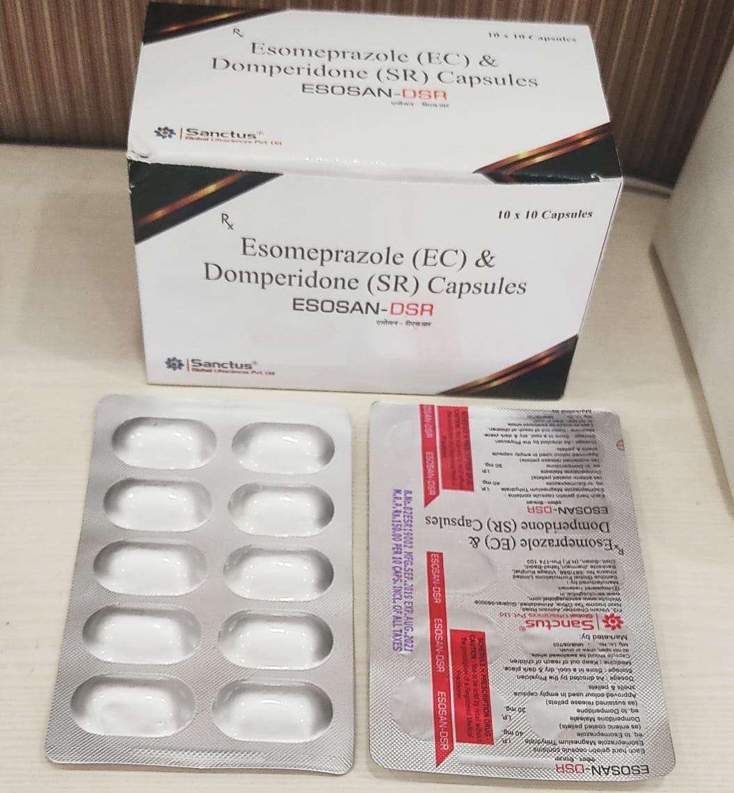 esomeprazole 40mg + domperidone 30mg