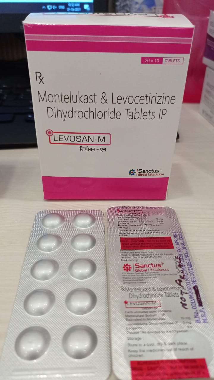 montelukast sodium 10mg and levocetirizine 5mg