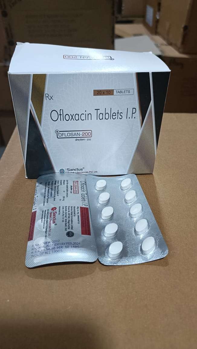 ofloxacin  i.p 200mg ( macloyed pack )