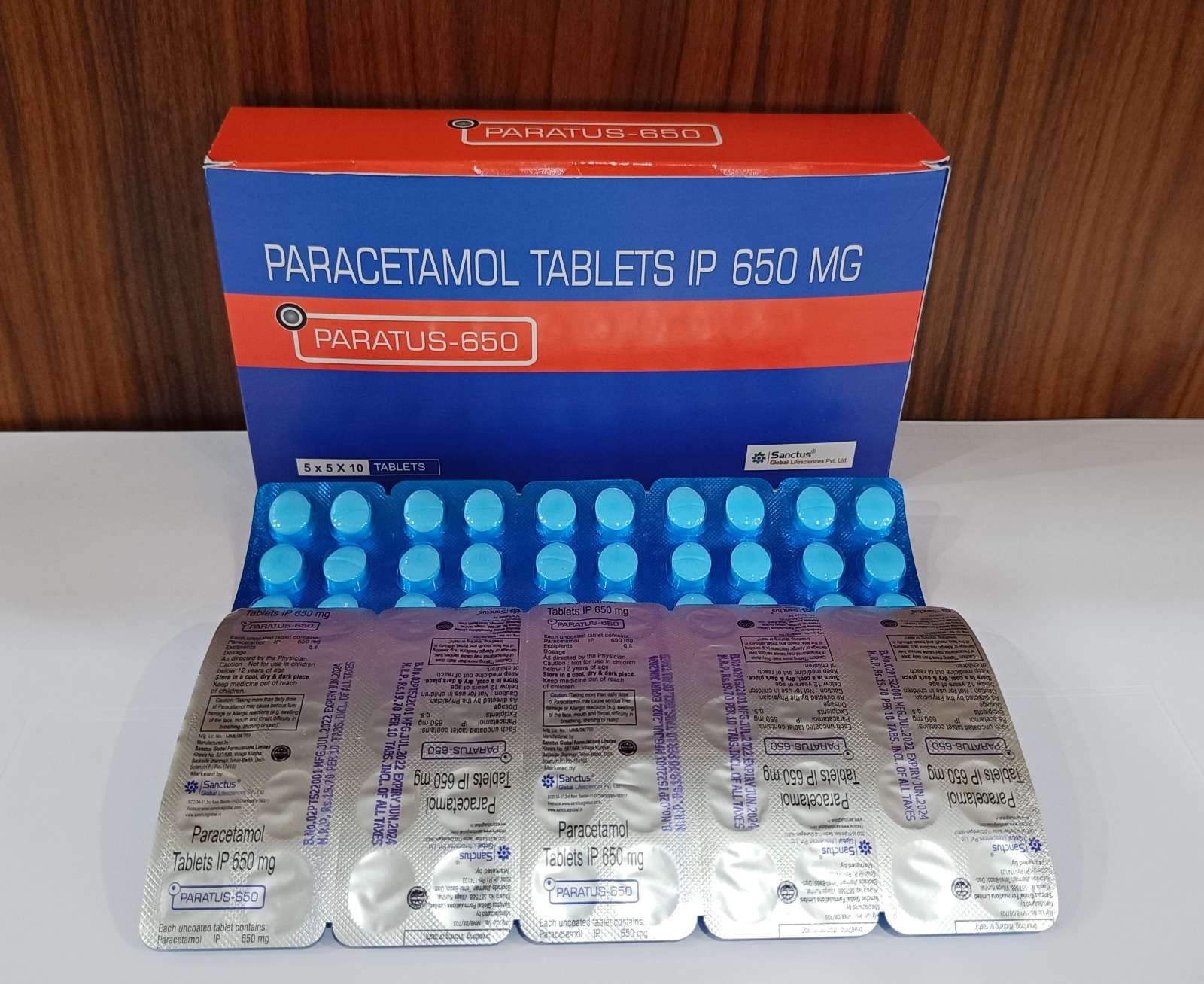 paracetamol 650 mg ( blue pvc )